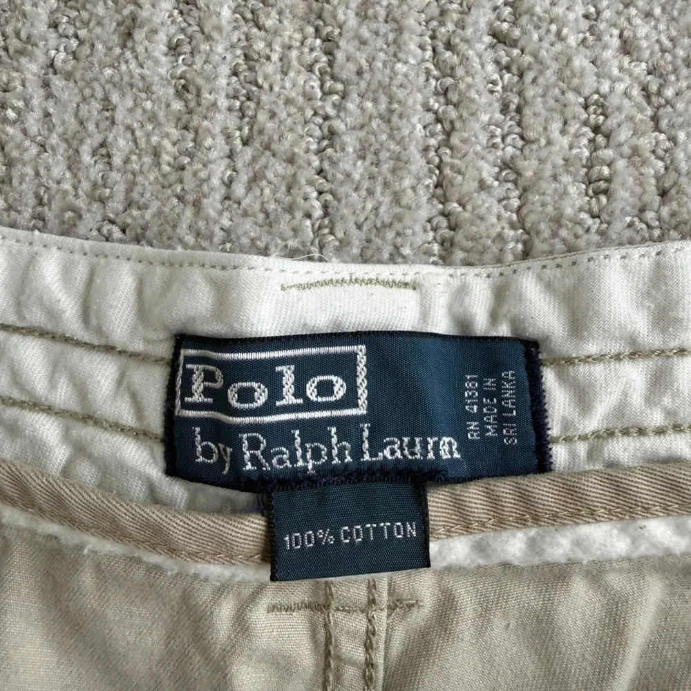 Polo Ralph Lauren Classic Polo Chino Cargo Shorts Mens Size 40 Tan Khaki